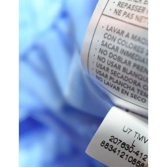 Vintage Nike Shorts Large Blue Satin Old Stock Gray Tag NEW - Picture 11 of 12